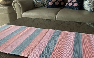 Baby Pink Cotton Single Runner